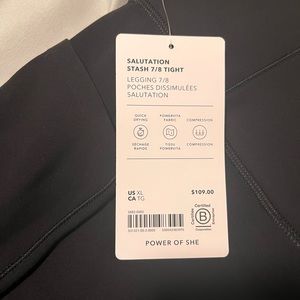 Athleta Leggings Salutation Stash 7/8
